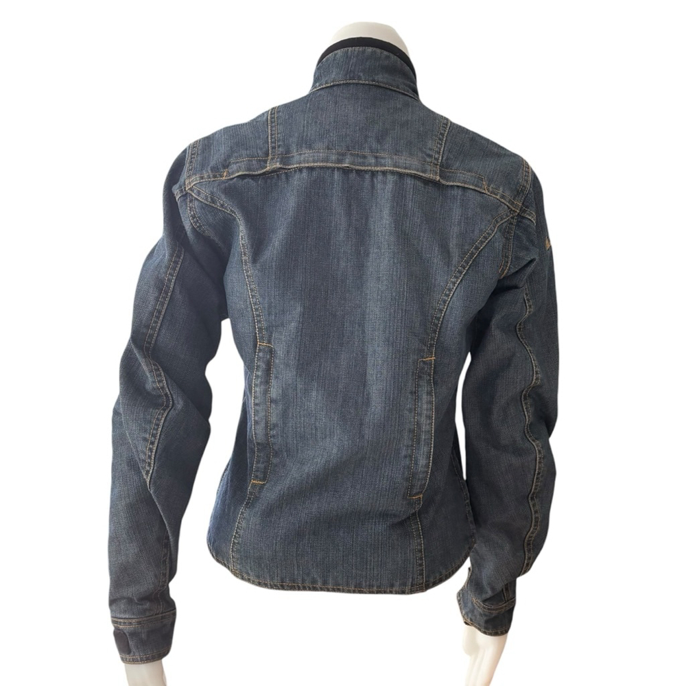 Tourmaster Indigo Women’s Denim Motorcycle Riding Jacket, XS, Vents - Picture 8 of 13